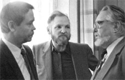 В. Распутин, В. Крупин, Ф. Кузнецов. 1989 г.;фото:А.КАРЗАНОВ