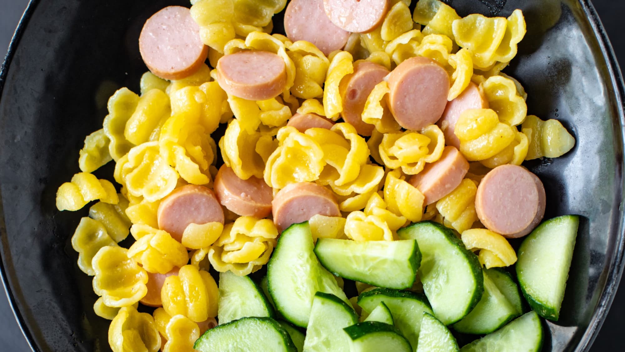 макароны с сосиской
