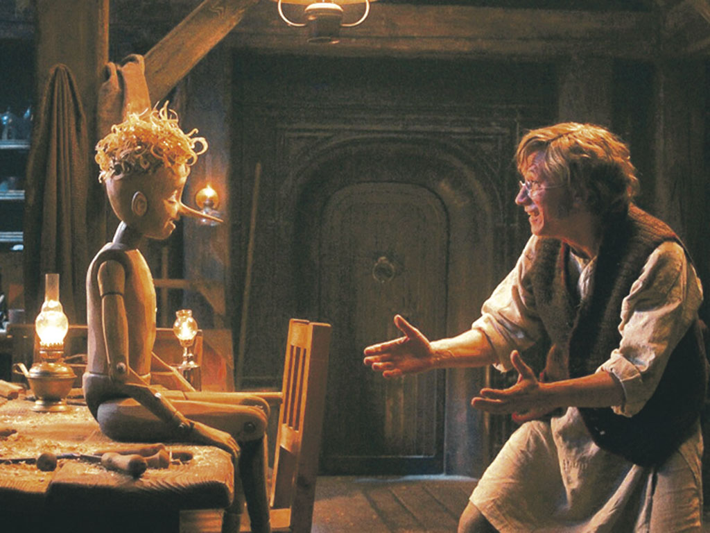 В роли папы Карло Александр Яценко