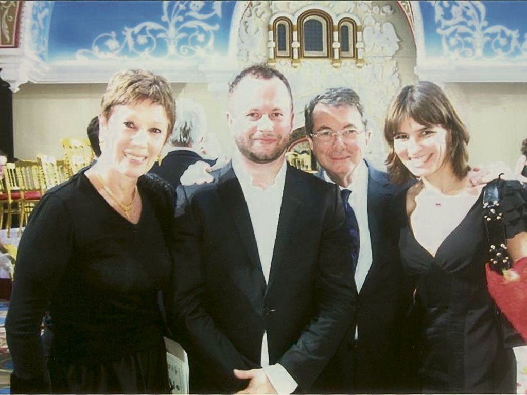 Премьера оперы «Руслан и Людмила» после реконструкции Исторической сцены – с постановщиком оперы Дмитрием Черняковым, Бриджит Лефевр (руководитель балета Парижской оперы) и Жераром Мортье (тогда директор Парижской оперы), 2011 год
