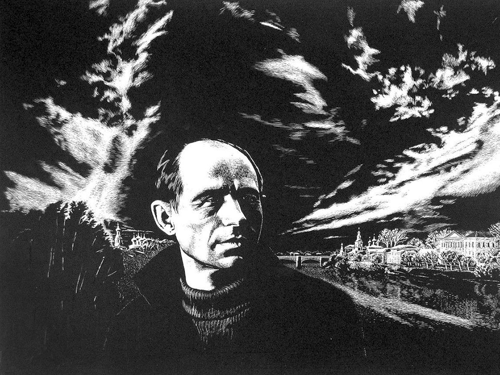 Юрий Воронов. Портрет поэта Николая Рубцова. 1983 год. Из собрания Вологодской областной картинной галереи