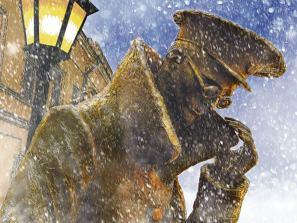 Памятник «Человек в футляре» в Таганроге