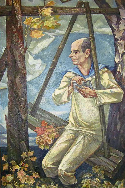 Николай Рубцов. Картина художника Геннадия Осиева, 1987 г.