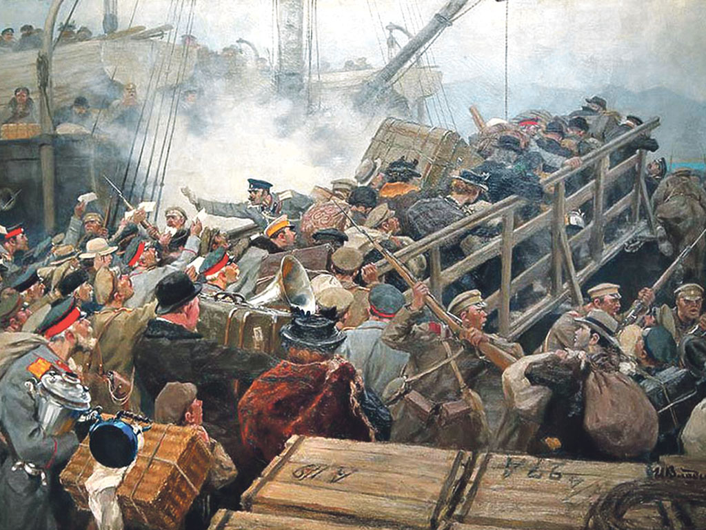 Иван Владимиров. Бегство буржуазии из Новороссийска. 1926 г.