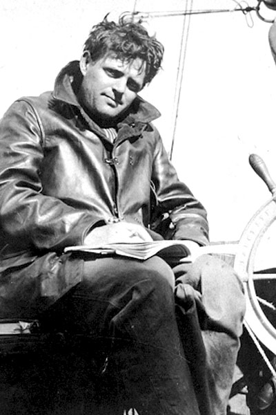 Джек Лондон на борту яхты «Снарк»