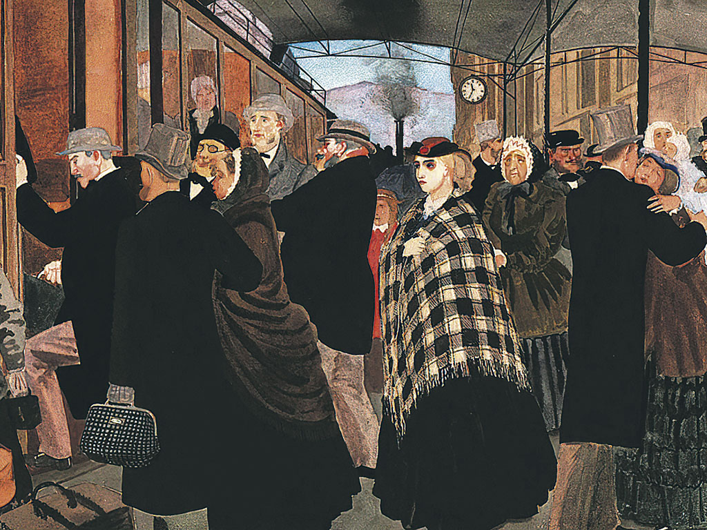 Пётр Строев. Иллюстрация к роману И. Тургенева «Дым»