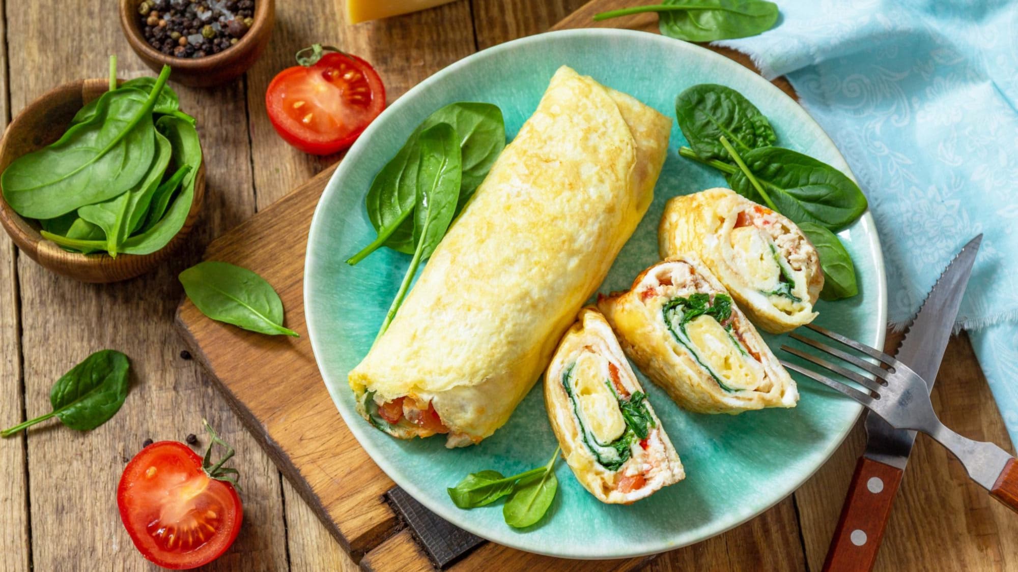 яичный бризоль с овощами