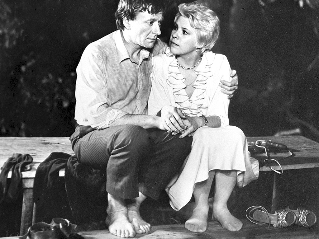 С Татьяной Догилевой в фильме Владимира Бортко «Блондинка за углом», 1984 год