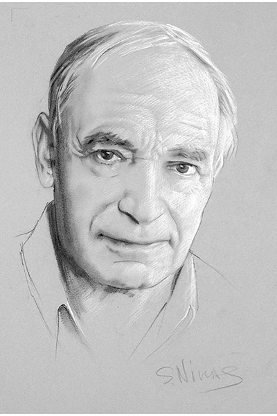 Никас Сафронов. Портрет Валентина Гафта