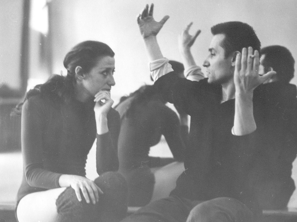 С  Юрием Григоровичем во время репетиции балета «Легенда о любви». Большой театр СССР. 1965 год / Евгений Умнов / из архива О.Г. Ковалик