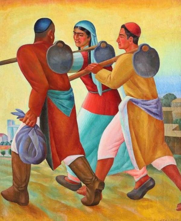 Н. Г. КАРАХАН. «Выход на работу», 1934 г.