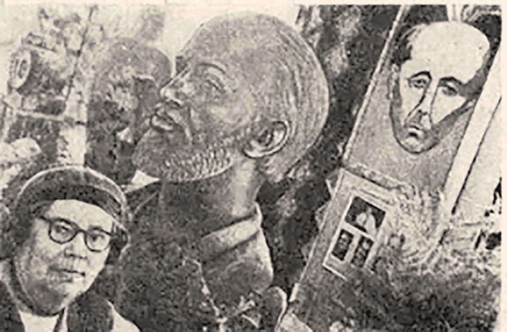 Фрагмент открытки филиала ГЛМ «Никитинские субботники», 1964. РГАЛИ