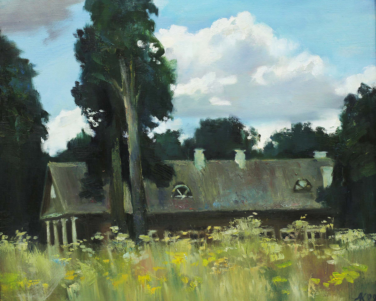 А.Ф. Ковтун. Тригорское (2009). Из фондов музея-заповедника «Михайловское». Именно здесь проводят «Летние вечера…»