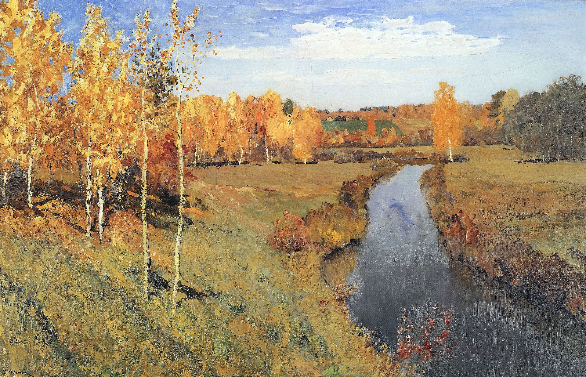 И. Левитан. «Золотая осень» (1895) 