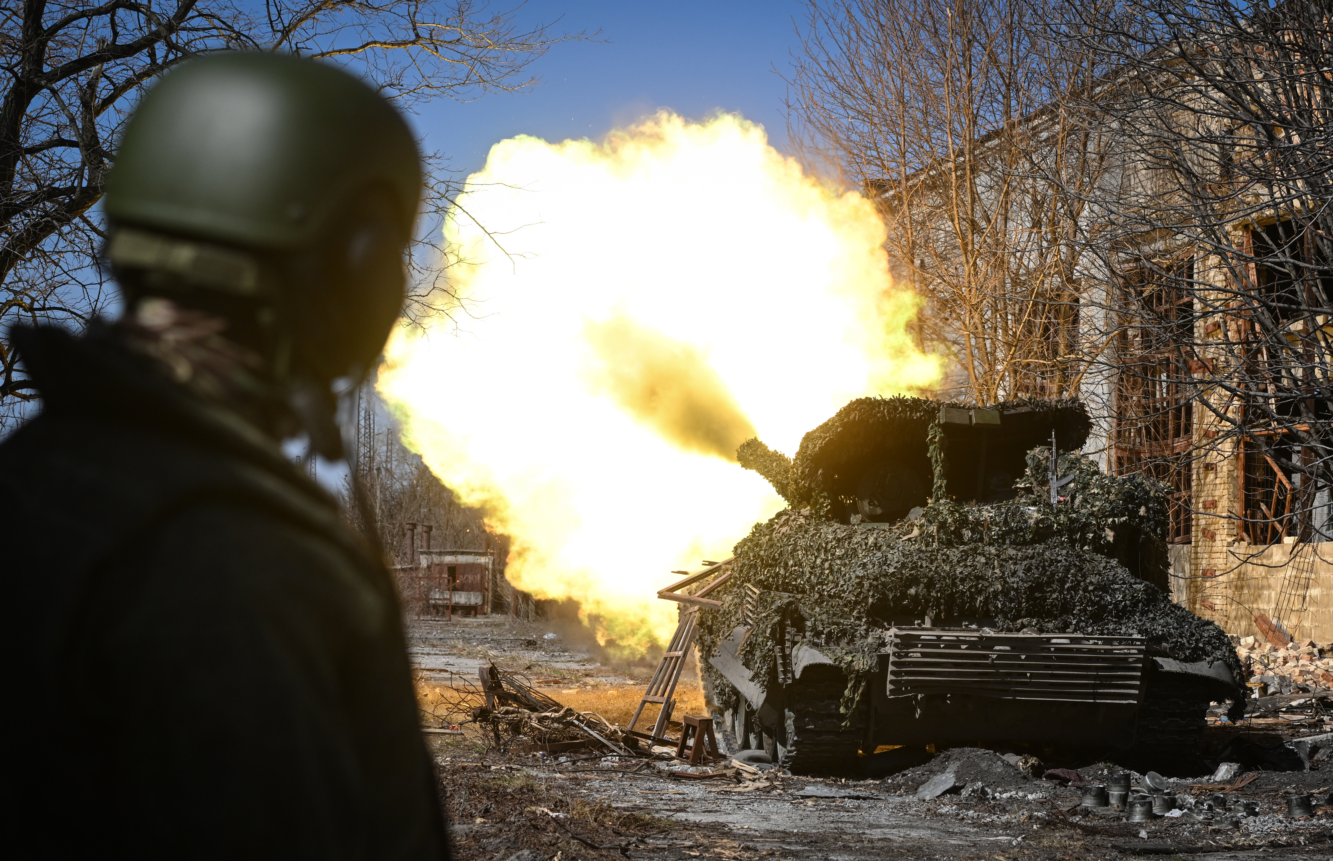 Боевая работа танкистов группировки «Центр» на Авдеевском направлении. Фото: СТАНИСЛАВ КРАСИЛЬНИКОВ / РИА НОВОСТИ