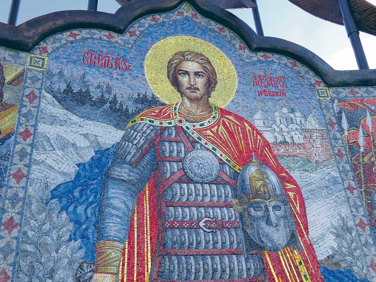 Мозаика монумента в Самолве