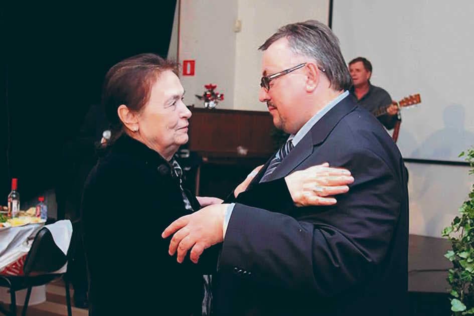 Вячеслав Шмыров с Мариной Тарковской...