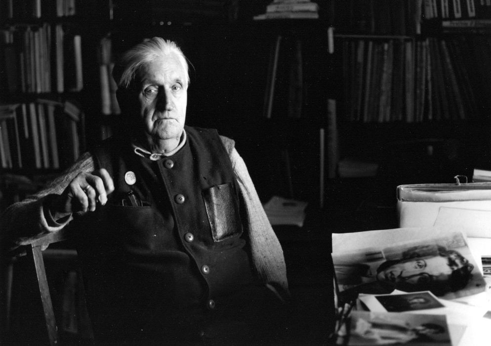 С.С. Гейченко на фотографии Юрия Белинского. Из фондов музея-заповедника «Михайловское»