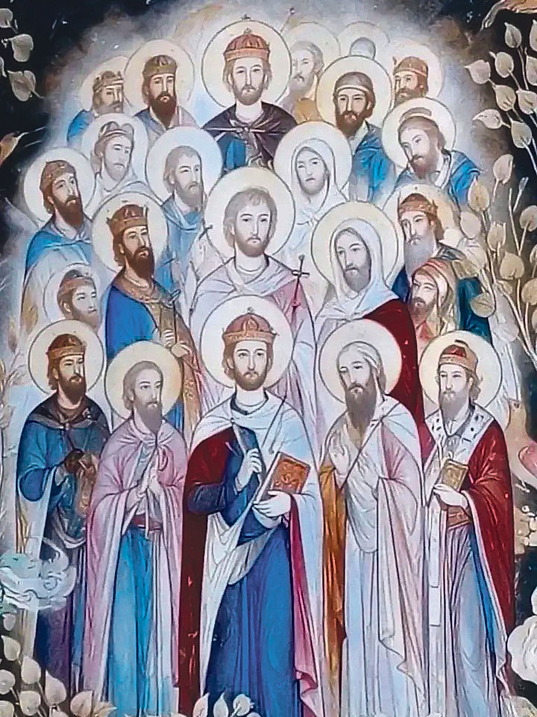 Фрагмент иконы «Собор персидских (таджикских) святых»