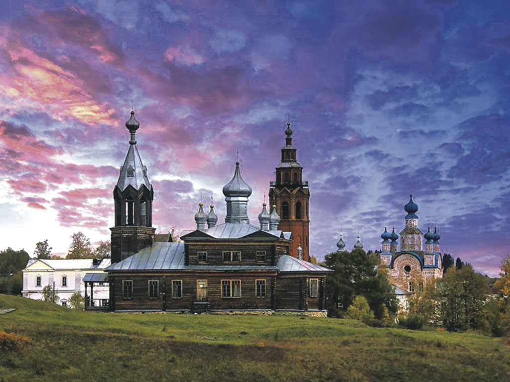 Ильинская и Преображенская церкви, Воскресенский собор. Город Чердынь, Пермский край