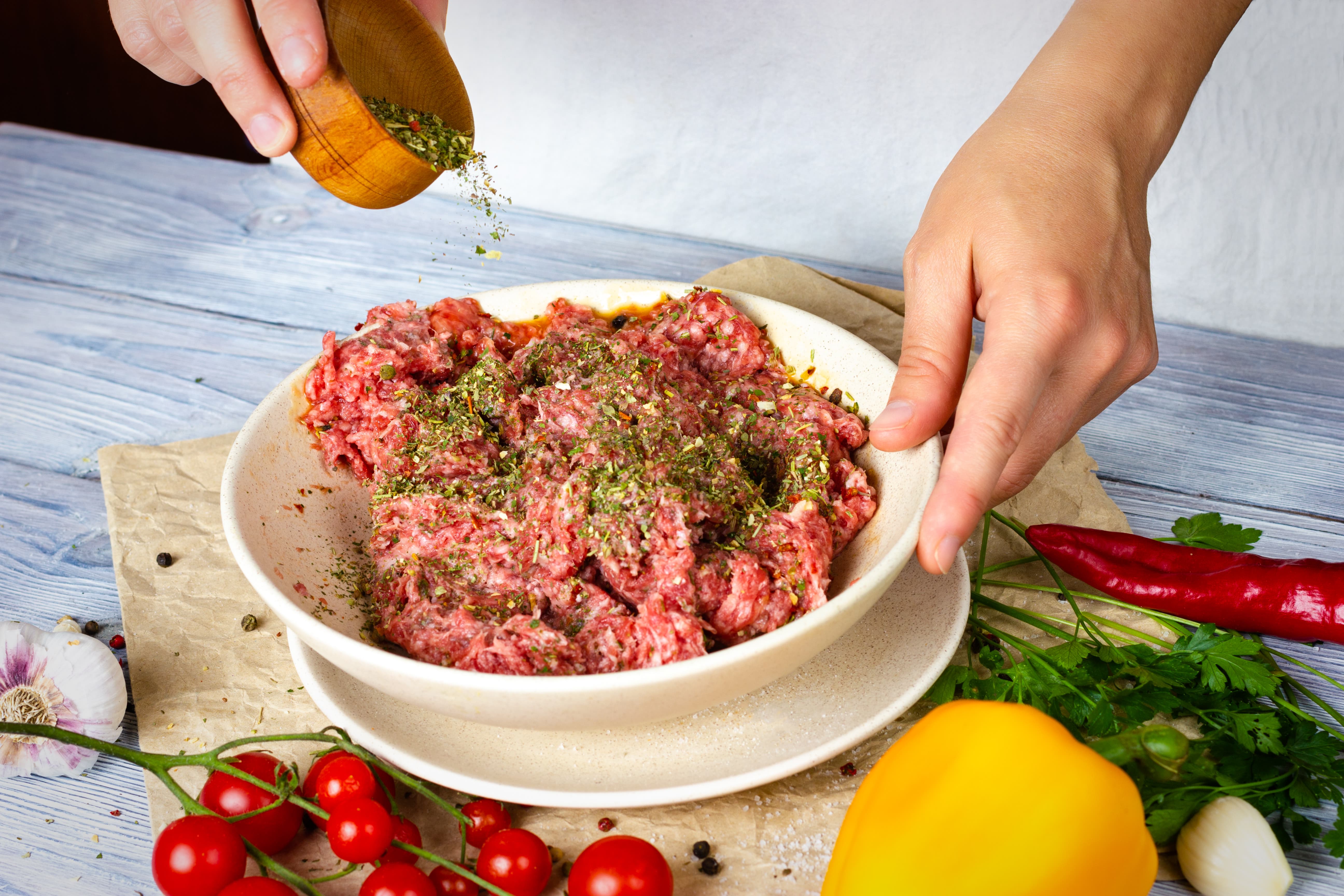 фарш с овощами