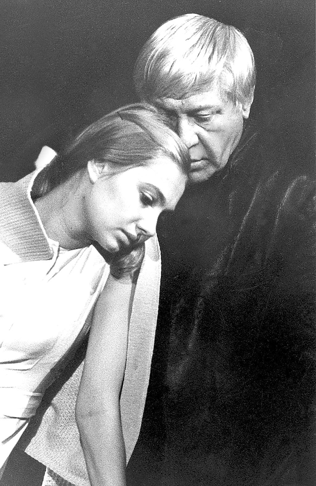 С Игорем Владимировым. Репетиция «Прошлым летом в Чулимске», 1976