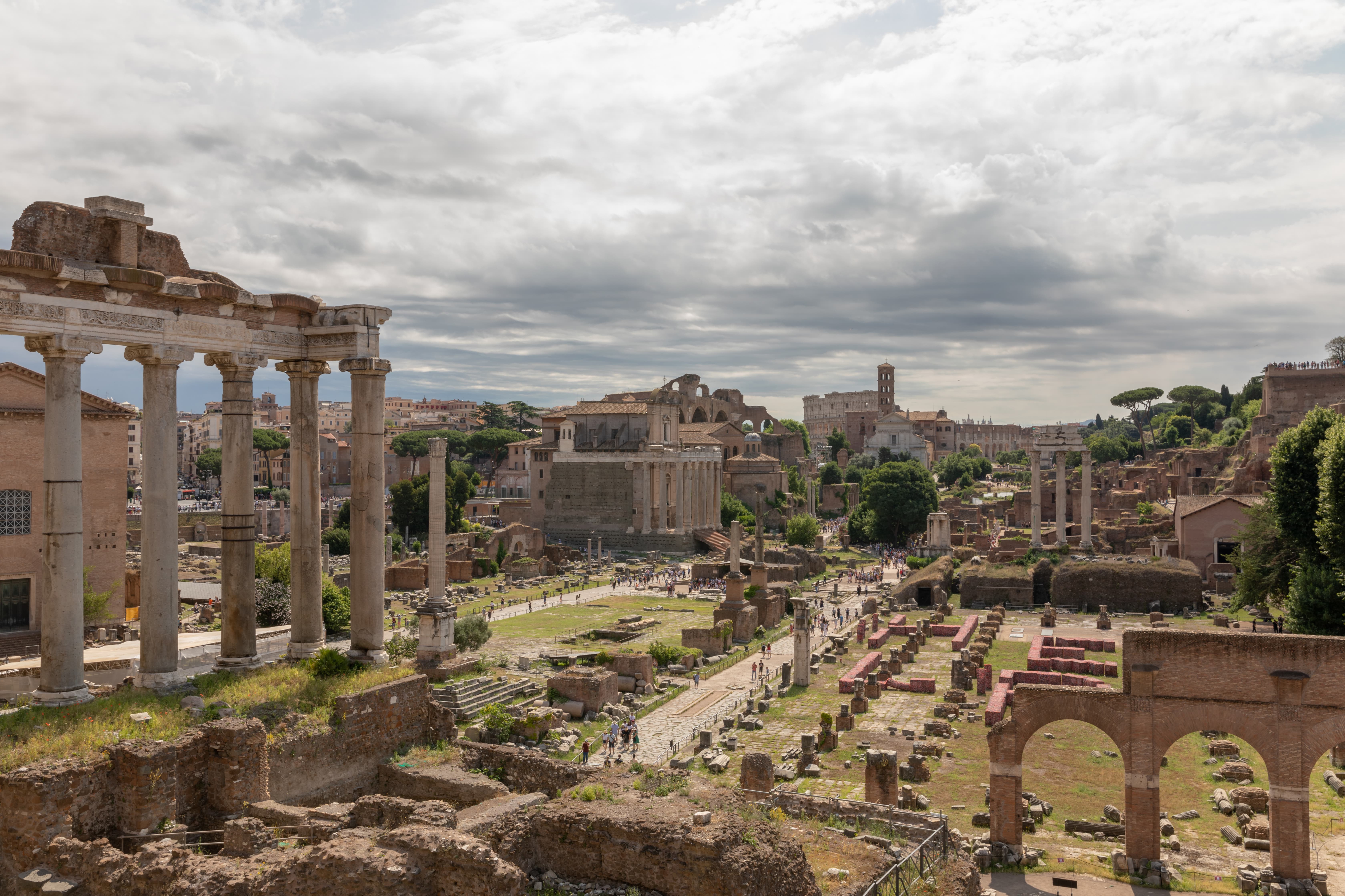 панорамный вид на Римский форум, Foro Romano