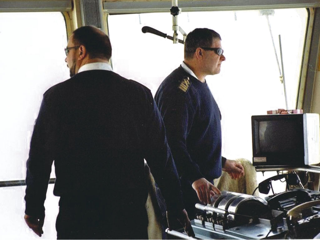 На мостике атомохода «Вайгач»