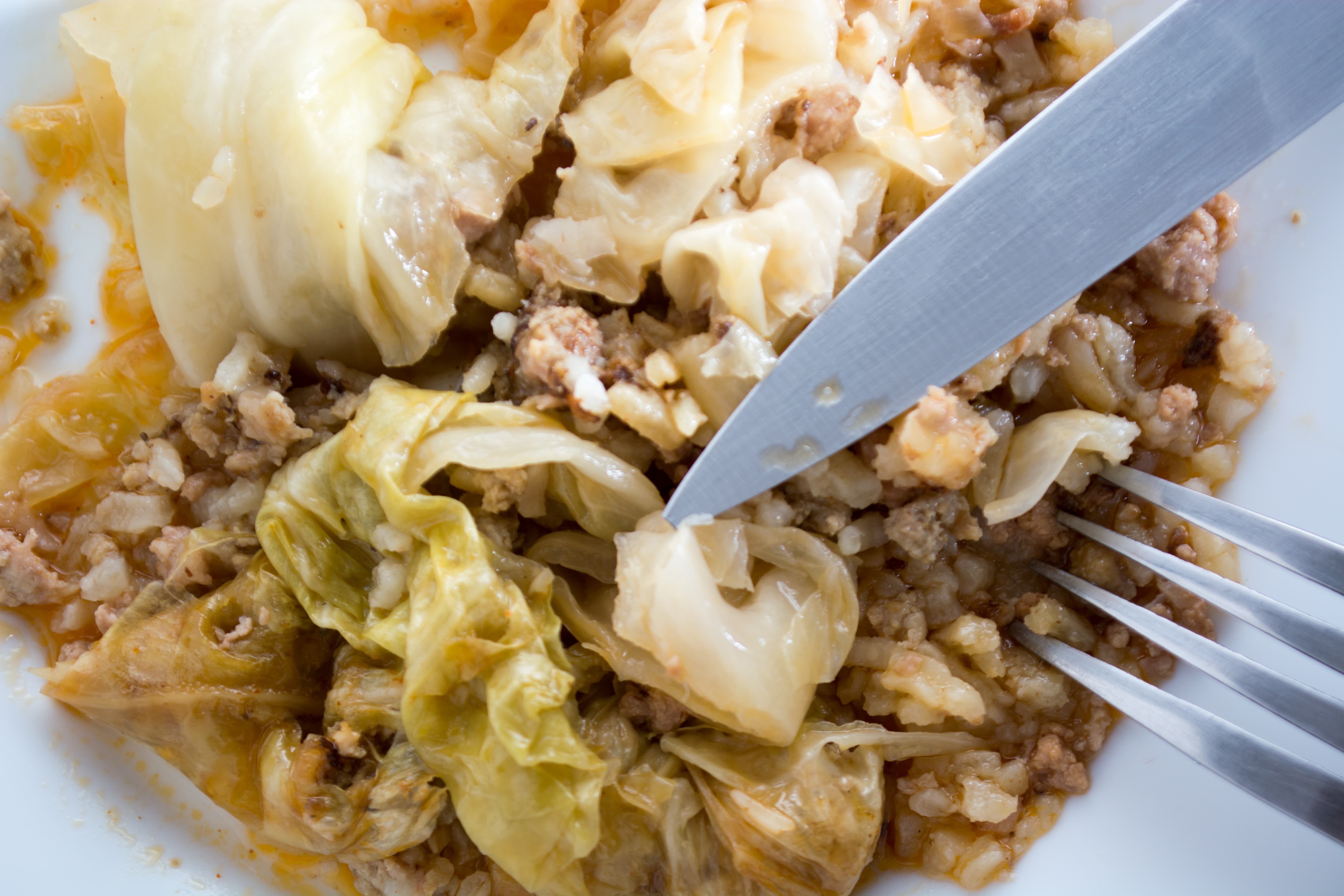 капуста фарш и рис