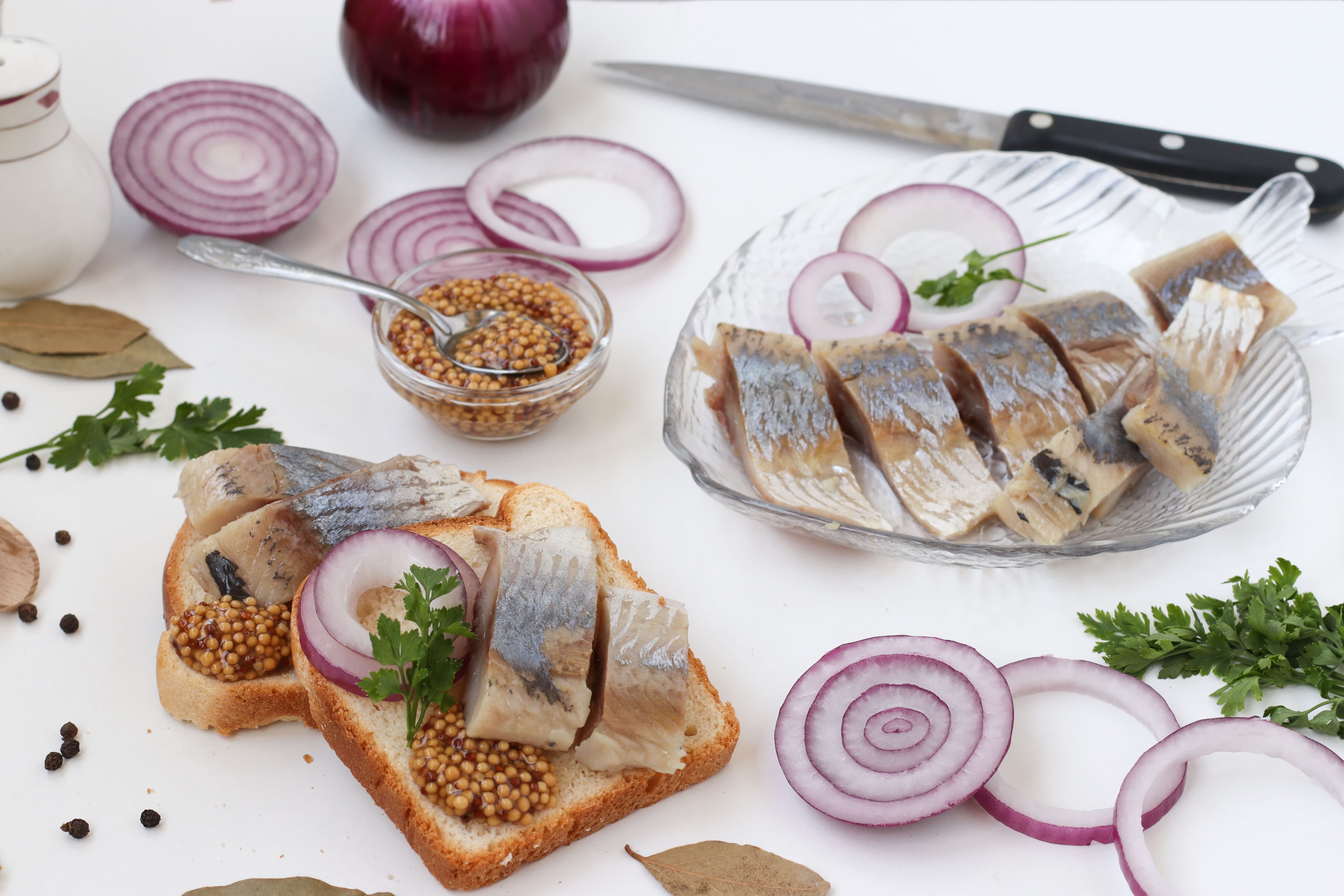 домашняя маринованная селёдка
