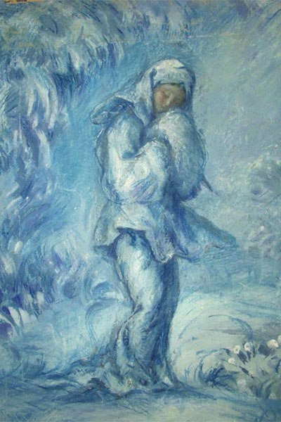 Анатолий Арапов. Эскиз костюма Снегурочки к сюите на музыку П.И. Чайковского