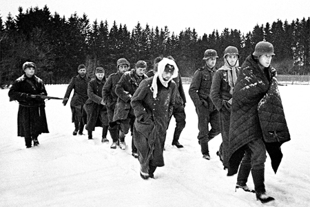 Пленные немцы в Подмосковье. Декабрь 1941 года