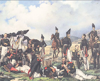 Павел Федотов. Бивуак лейб-гвардии Павловского полка. 1842–1843