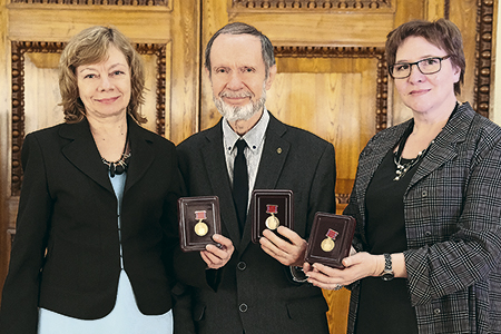 Победители конкурса: Л. Гляченкова, В. Семёнов,  Т. Столыпина 