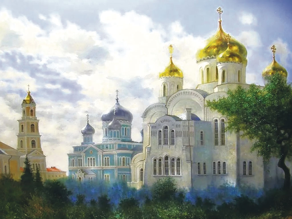 Утро в Дивеево. Художник Александр Милюков