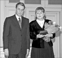 Министр культуры РФ Александр Авдеев и Елена Чавчавадзе