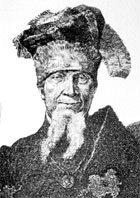 Гетман Мазепа. Офорт Норблена де ла Гордена, XVIII век