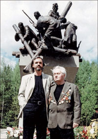 Отец и сын. Архитектор и скульптор. Андрей Ковальчук с отцом 