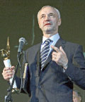 Евгений Герасимов с Гран-при Международного фестиваля «Евразийский телефорум»