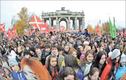 «Русский марш» в День народного единства 4 ноября 2011 года;  РИА «Новости»
