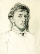 В. Серов. «Автопортрет». 1885 г.